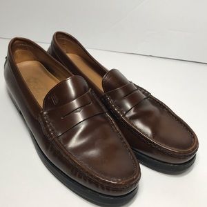 Tod’s Mens Brown Leather Penny Loafer Driving Shoe size 39.5 / US 7